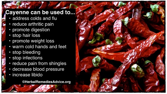 Cayenne pepper for pain relief