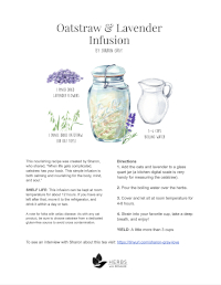 oatstraw lavender infusion