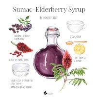 Sumac Elderberry Syrup Recipe