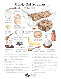 Maple Oats Squares Recipe